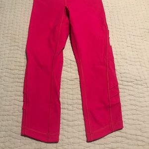 Hot Pink Lululemon cropped leggings